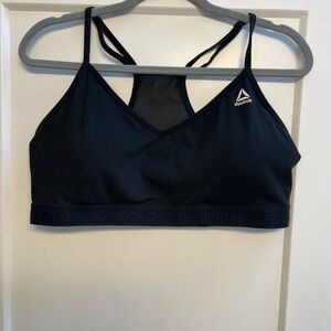 Reebok Women's Strappy Black Sports Bra